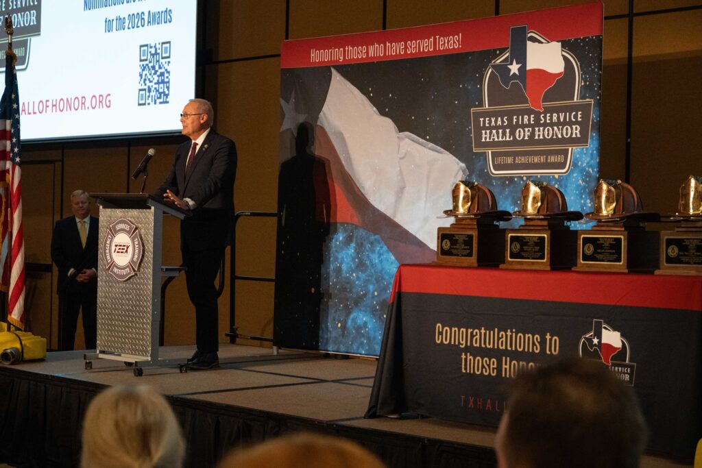 speaker at Hall of Honor ceremony